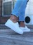 J506 Bağcıklı Ortopedik Taban Erkek Sneaker Günlük Ayakkabı Bt Beyaz 5