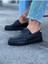 J506 Bağcıklı Ortopedik Taban Erkek Sneaker Günlük Ayakkabı St Siyah 2