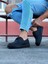 J506 Bağcıklı Ortopedik Taban Erkek Sneaker Günlük Ayakkabı St Siyah 3