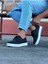 J506 Bağcıklı Ortopedik Taban Erkek Sneaker Günlük Ayakkabı Bt Siyah 3