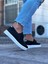 J506 Bağcıklı Ortopedik Taban Erkek Sneaker Günlük Ayakkabı Bt Siyah 5