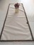 Naturel Organik Otantik Jüt Yumuşak %100 Pamuklu Keten Güpürlü Runner 45X115 cm 5