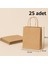 Kraft Mini Burgu Saplı Çanta 15 cm x 8 cm x 20 cm ( 25 Adet ) 2