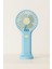 USB Şarjlı Masaüstü Mini Fan Telefon Tutacağı & Güçlü Hava Akışı (18 Cm) 3 Kademeli Fan Vantilatör (Mavi) 1