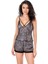 - Leopar Saten Babydoll Şort Takımı 1