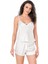 - Ekru Saten Babydoll Şort Takımı 1