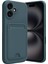 Iphone 16 Kılıf Kelvin Kartvizitli Silikon - Koyu Yeşil Gnzrz 1