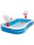 Mavi 254X168X102 cm Şişme Basketbol Potası Su Havuzu Çocuklar Için 2
