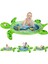 Yeşil Bebek Su Oyun Matı Tummy Time Aktivite Oyuncağı ve Su Havuzu 2