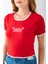 Kadın U Yaka Romantic Nakışlı T-Shirt Kırmızı - 925054 7