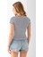 Kadın Bisiklet Yaka Çizgili Basic Body Lacivert - 25509 8