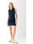 Kadın Polo Yaka Düğme Detaylı Kolsuz Elbise Lacivert - 925076 3