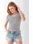 Kadın Bisiklet Yaka Çizgili Basic Body Siyah - 25509 6