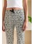 Kadın Beli Lastikli Kalp Desenli Pijama Altı Siyah Beyaz - 2059 7