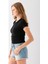 Kadın Bisiklet Yaka Pamuklu Basic Body Siyah - 25873 6