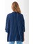 Kadın Yarım Kol Çizgili Bürümcük Kimono Lacivert - 254406 8