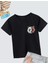 Unisex Çocuk Baskılı T-Shirt - Siyah 1