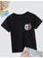 Unisex Çocuk Baskılı T-Shirt - Siyah 1