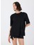 Siyah Kadın Bisiklet Yaka Regular Fit T-Shirt 3F8NL107B 3