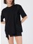 Siyah Kadın Bisiklet Yaka Regular Fit T-Shirt 3F8NL107B 4