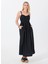 Kare Yaka Düz Siyah Standart Kadın Elbise 50537919 2