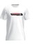 Beyaz Basklı Erkek Bisiklet Yaka T-Shirt 1