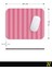 Pembe Renkli Çizgili Ergonomik Mouse Pad - 23 cm x 19 cm - Kaydırmaz Taban Ev ve Ofis Kullanımı Için Ideal Fare Altlığı Mousepad 6