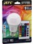 ATC-RGB-9W Kumandalı 9W=60W Rgb=16-Renkli LED Ampul E27 800 Lümen 6500K 25.000 Saat Ömür (2818) 1