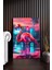 Tropikal Neon Flamingo Kanvas Tablo - NV00291 1