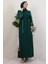 Kolu Yonca Detay Elbise Zümrüt 3