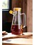 Bambu Kapaklı 900ML Borosilikat Cam Yağlık & Sosluk 4
