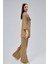 Toprak Oversize Yarım Kol Keten Takım 5