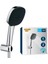 Vitalio Comfort 110 El Duşu Seti, 110 mm Kare 2 Akışlı El Duşu, Duş Başlığı Tutucu, 1750 mm Duş Hortumu, Duş Başlığı Seti, Krom, 26399001 1