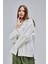 Ekru Oversize Poplin Gömlek 1