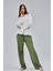 Ekru Oversize Poplin Gömlek 3