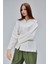 Ekru Oversize Poplin Gömlek 4