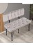 Krem Sırtlı Bank Bench Mutfak balkon Pufu 1