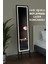 LED Işıklı Boy Aynası Lazer Kumlamalı 145X35 cm 1