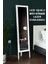 LED Işıklı Boy Aynası Lazer Kumlamalı 145X35 cm 1