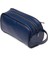 Erkek Deri Portföy Clutch Traş Kozmetik Bakım ve Günlük El Çantası (14X24CM) NEW171 - Lacivert 4