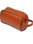 Erkek Deri Portföy Clutch Traş Kozmetik Bakım ve Günlük El Çantası (14X24CM) NEW171 - Taba 2