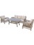 Mira Rattan Bahçe Oturma Grubu | 3+1+1 Sehpalı Bahçe Takımı 1