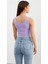 Askılı Düğme Detaylı Ribana Crop Tişö 4