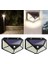 Solar Lamba 100 LED Pir Hareket Sensörlü Dış Duvar Lambası IP65 Bahçe Teras - 2 Adet 2