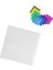 Şeffaf Renkli Yapışkan Post It Kare Not Kağıdı Karenot (Beyaz) 3