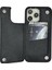 Apple Iphone 13 Uyumlu Cüzdan Kılıf Kart Para Bölmeli Suni Deri Tam Koruma Şık Pratik Lüks Modern Zarif Tasarım Fonksiyonel (Siyah) 3
