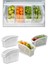 Buzdolabı Sepeti Dolap Içi Düzenleyici Sepet Organizer Beyaz 4 Adet 30X16X17 2