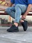J301 Bağcıklı Ortopedik Taban Erkek Sneaker Günlük Ayakkabı St Siyah 3