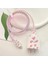 Aksesuar (5963) Pembe Love Şarj Aleti Kılıfı, Şarj Kablosu Örme Aparatı, Toparlayıcı, Kablo Koruyucu Iphone 18W/20W ile Uyumlu 2