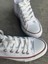 Melodi Kadın Beyaz Bağcıklı Klasik Sneaker Günlük Kanvas Ayakkabı 5